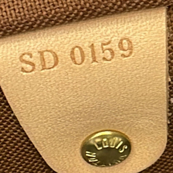 LOUIS VUITTON Speedy 35 Bandouliere Monogram Canvas Shoulder Bag Brown