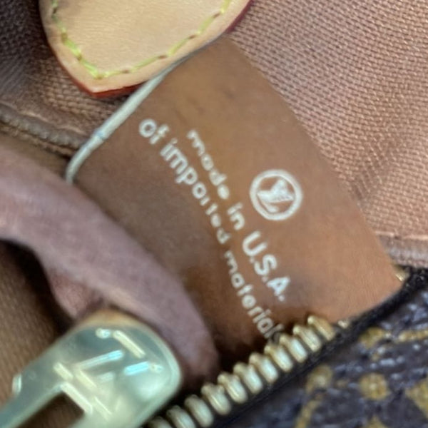 LOUIS VUITTON Speedy 35 Bandouliere Monogram Canvas Shoulder Bag Brown