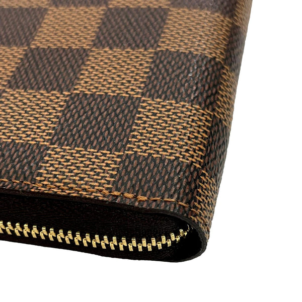 LOUIS VUITTON Damier Ebene Zippy Coin Purse Brown
