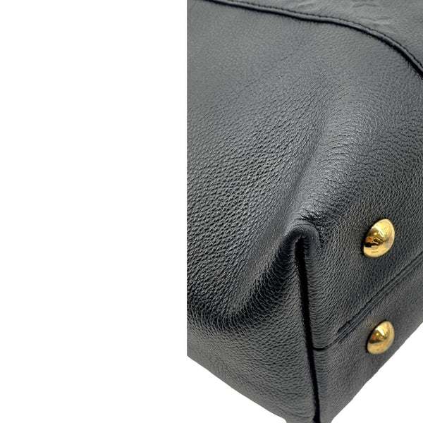 LOUIS VUITTON Melie Empreinte Leather Hobo Shoulder Bag Black