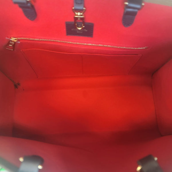 LOUIS VUITTON Onthego MM Giant Monogram Canvas Tote Shoulder Bag Brown