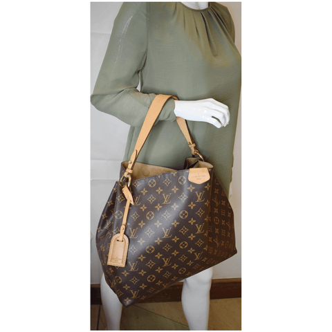 Louis Vuitton Graceful MM Monogram Canvas Shoulder Bag - handbag style