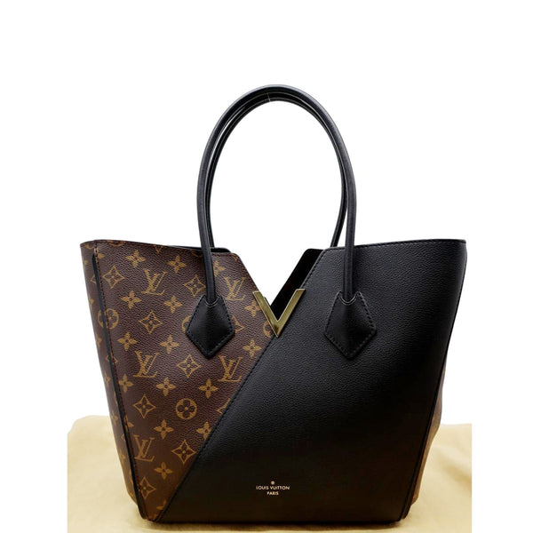 LOUIS VUITTON Kimono Monogram Leather Tote Bag Brown/Black