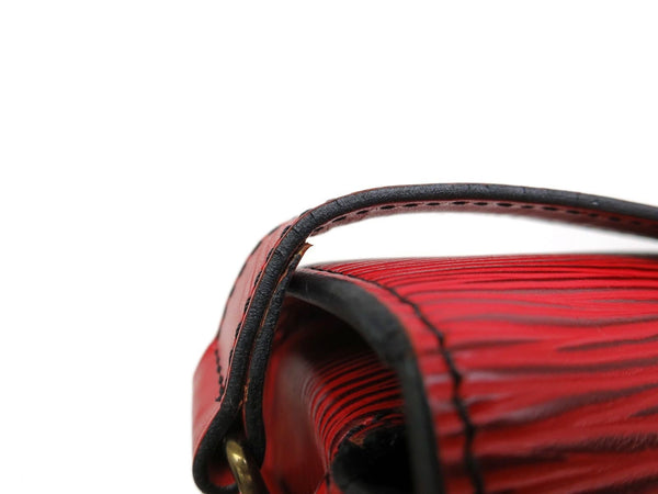 Louis Vuitton Cartouchiere Epi Red Shoulder Bag