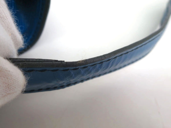 LOUIS VUITTON Cartouchiere Epi Leather Blue Toledo Shoulder Bag