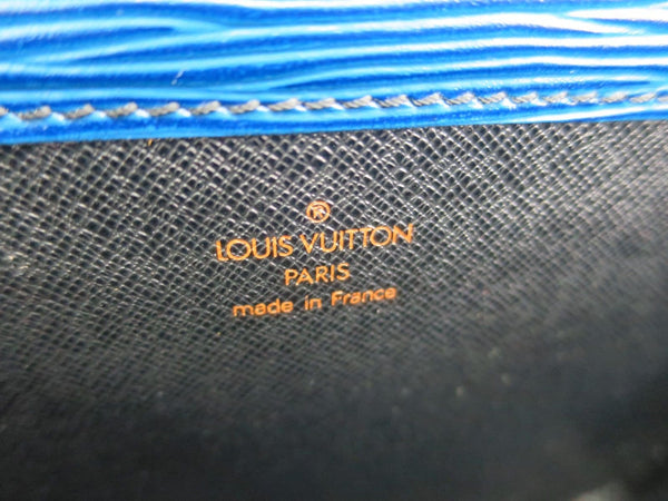 LOUIS VUITTON Cartouchiere Epi Leather Blue Toledo Shoulder Bag