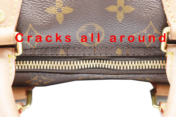 LOUIS VUITTON Speedy 30 Bandouliere Monogram Canvas Shoulder Bag Brown