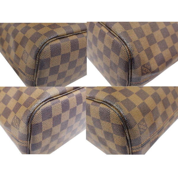 LOUIS VUITTON Neverfull PM Damier Ebene Tote Shoulder Bag Brown