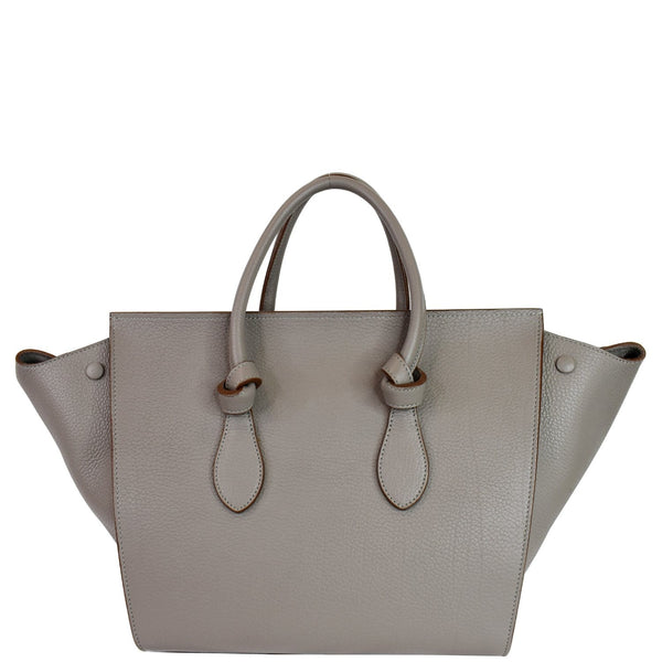 CELINE Tie Knot Mini Leather Tote Bag Grey