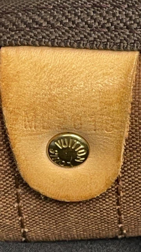 LOUIS VUITTON Keepall 45 Bandouliere Monogram Canvas Travel Bag Brown