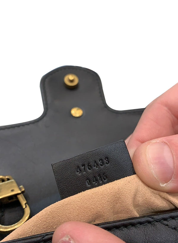 Gucci GG Marmont Super Mini Leather Crossbody Bag code