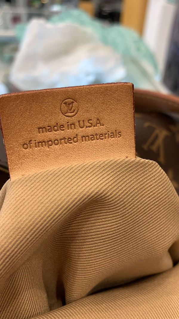 LOUIS VUITTON Graceful MM Monogram Canvas Shoulder Bag Brown