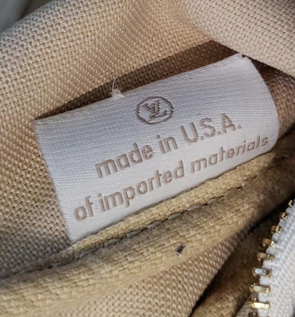 LOUIS VUITTON Pochette Eva Damier Azur Clutch Crossbody Bag White