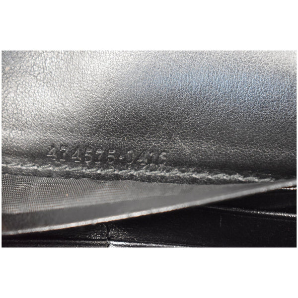 GUCCI GG Marmont Mini Matelasse Leather Crossbody Bag Black 474575