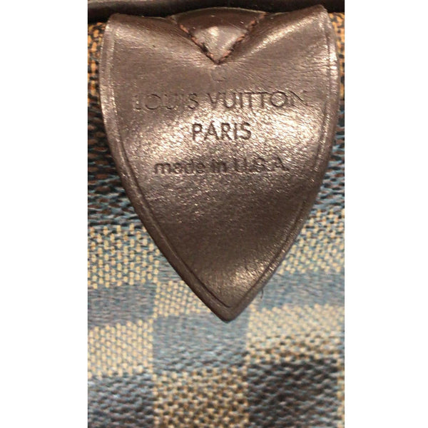 LOUIS VUITTON Speedy 35 Damier Ebene Satchel Bag Brown