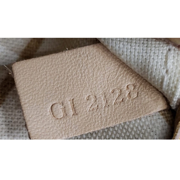 LOUIS VUITTON Neverfull MM Summer Trunk Dameir Azur Shoulder Bag White