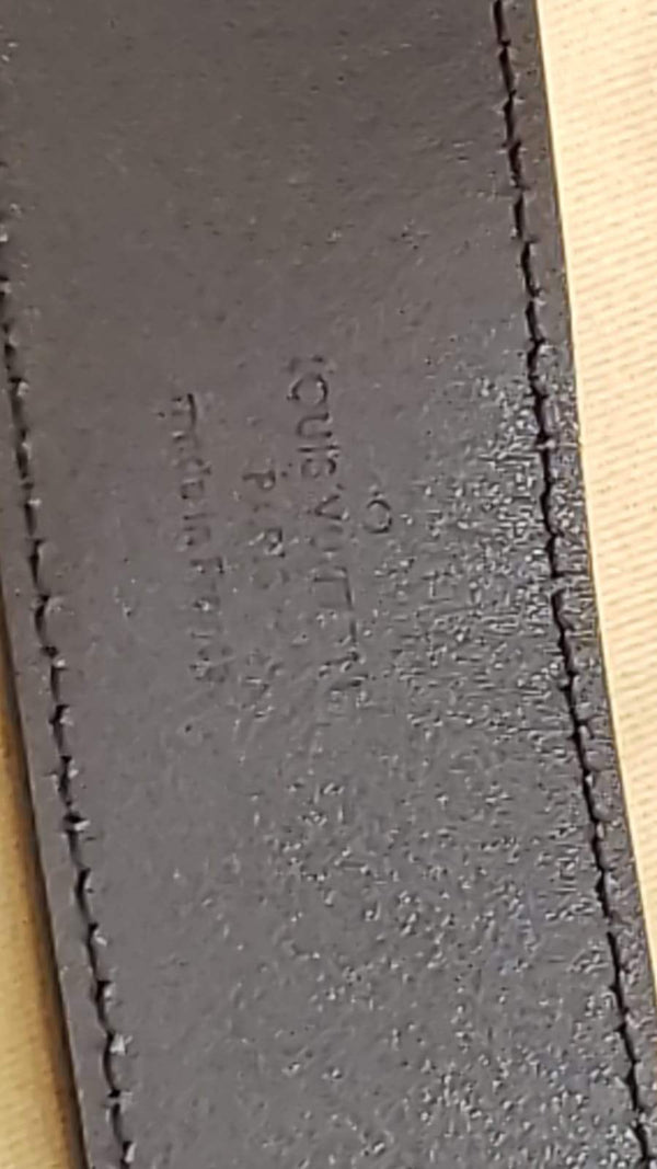 Louis Vuitton LV Initiales Monogram Canvas Belt