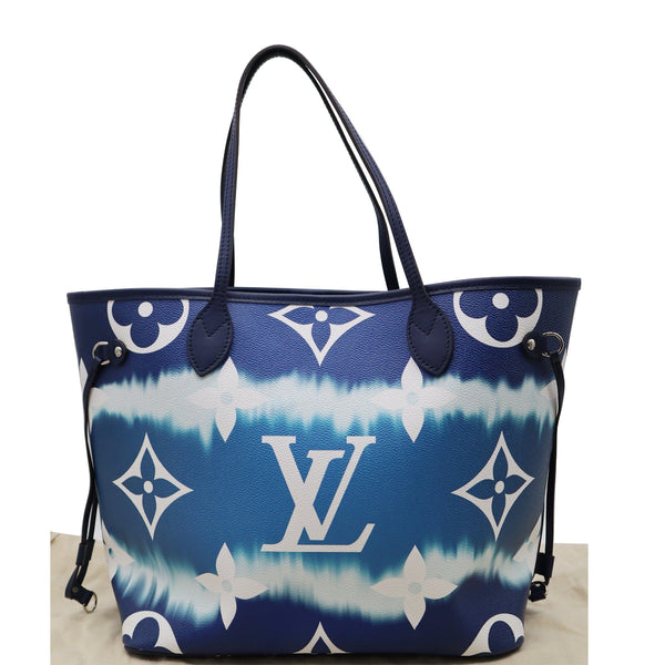 LOUIS VUITTON Neverfull LV Escale MM Monogram Shoulder Bag Blue