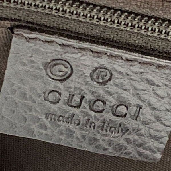 GUCCI GG Canvas Shopping Tote Bag Black 327793