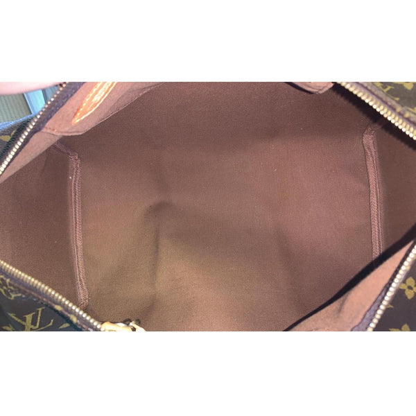 LOUIS VUITTON Speedy 35 Monogram Canvas Satchel Bag Brown