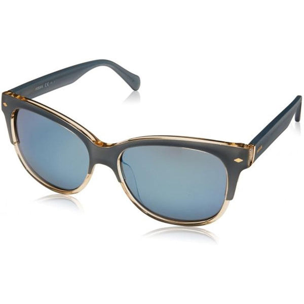 Fossil Square Women Blue Sand Sunglasses for sale