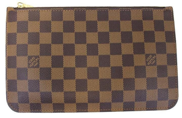 LOUIS VUITTON Damier Ebene Pochette Wristlet Pouch Neverfull MM