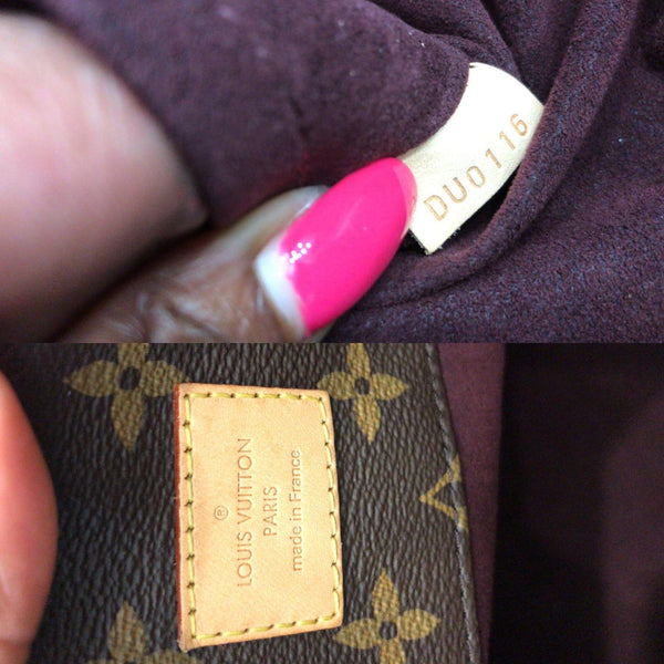 LOUIS VUITTON Melie Monogram Canvas Hobo Shoulder Bag Brown