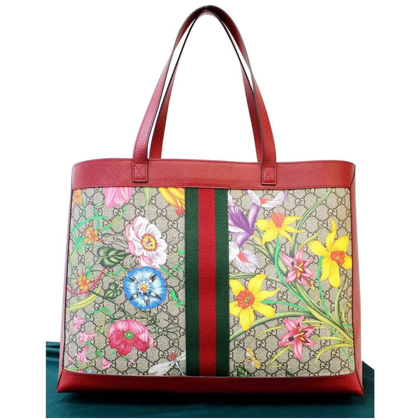 Gucci Ophidia GG Flora Medium Tote Bag - front view