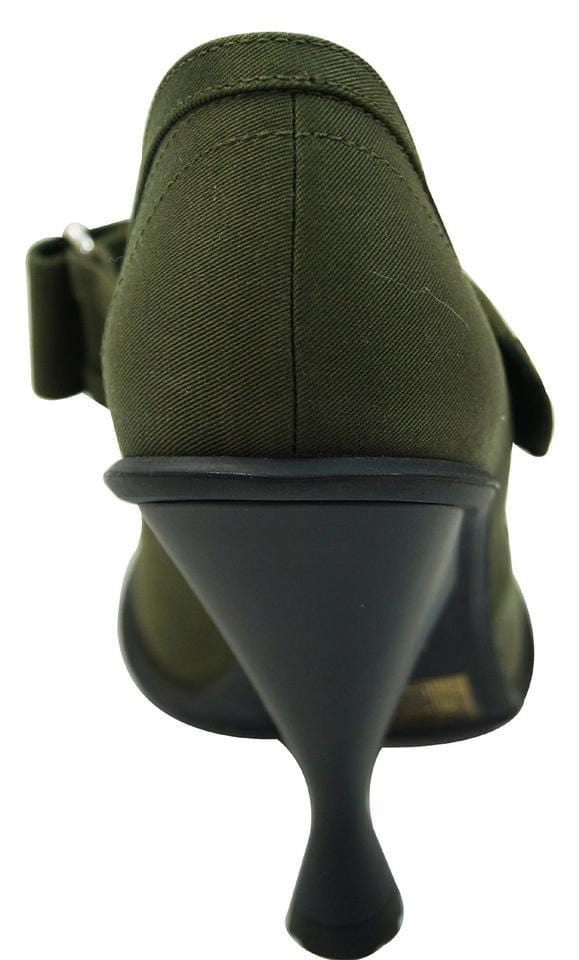 Prada Pumps Heels Mary Jane Militare Gabardine - shoe heel