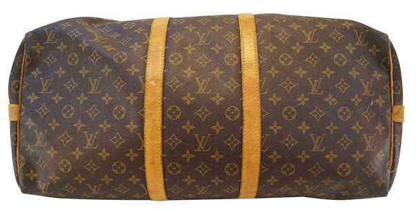 LOUIS VUITTON Monogram Keepall 55 Bandouliere Travel Bag