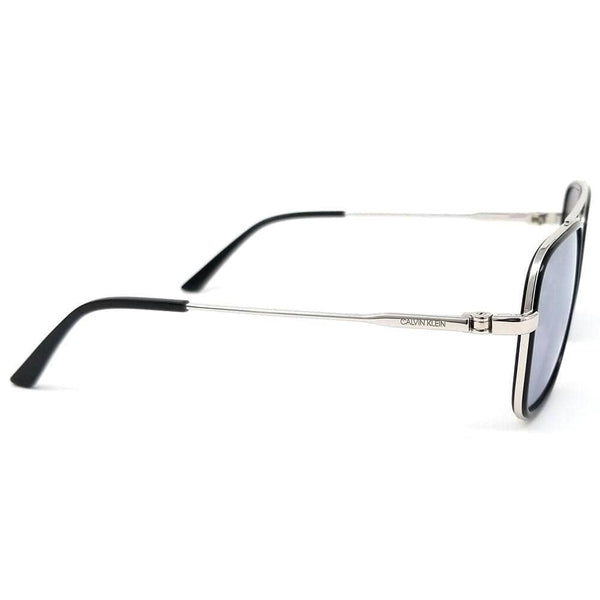 CALVIN KLEIN CK18102S 001 Square Men Black Sunglasses Grey Lens