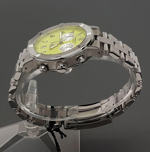 Authentic NEW Raymond Weil W1 Parsifal Chronograph 6800 Lime Dial 35mm