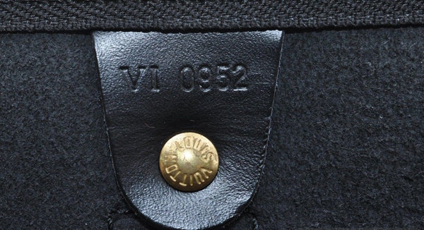 LOUIS VUITTON Epi Leather Black Keepall 45 Boston Bag
