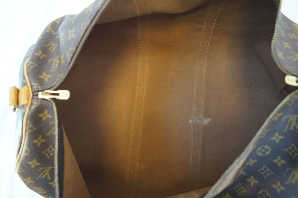 LOUIS VUITTON Monogram Keepall 55 Bandouliere Travel Bag