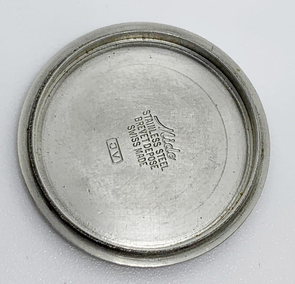 MIDO Commander 1980 Day Date Men's Stainless Steel Watch Grey Dial 41MM