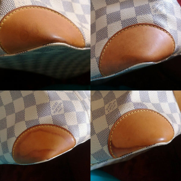 Louis Vuitton Hampstead PM Damier Azur Shoulder Bag - leather