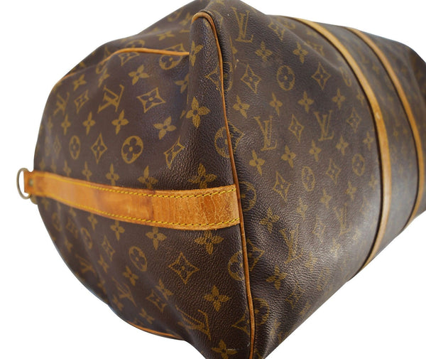 LOUIS VUITTON Monogram Keepall 55 Bandouliere Travel Bag