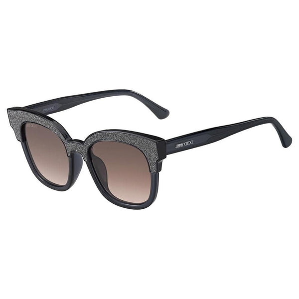 JIMMY CHOO MAYELA/S 18R 50 Square Women Grey Sunglasses Brown Lens