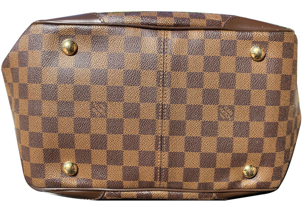 brass studs Lv Verona MM Damier Ebene Satchel Bag