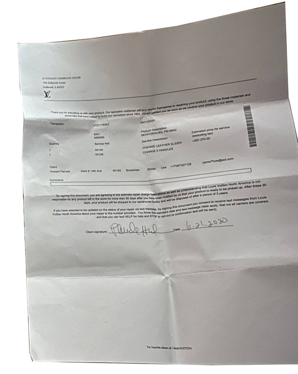 LOUIS VUITTON Montorgueil PM Monogram Canvas Shoulder Bag Brown