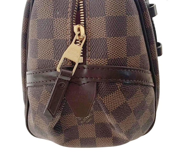 Louis Vuitton Rivington PM Damier Ebene Shoulder Bag - zip focused