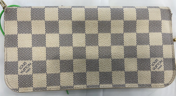 LOUIS VUITTON Insolite Damier Azur Wallet White