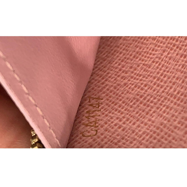 LOUIS VUITTON Clemence Monogram Canvas Wallet Brown