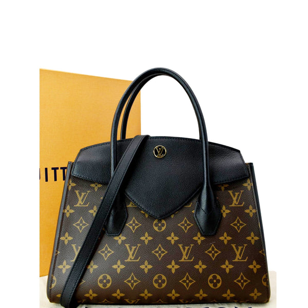 LOUIS VUITTON Florine Monogram Canvas Shoulder Bag Black