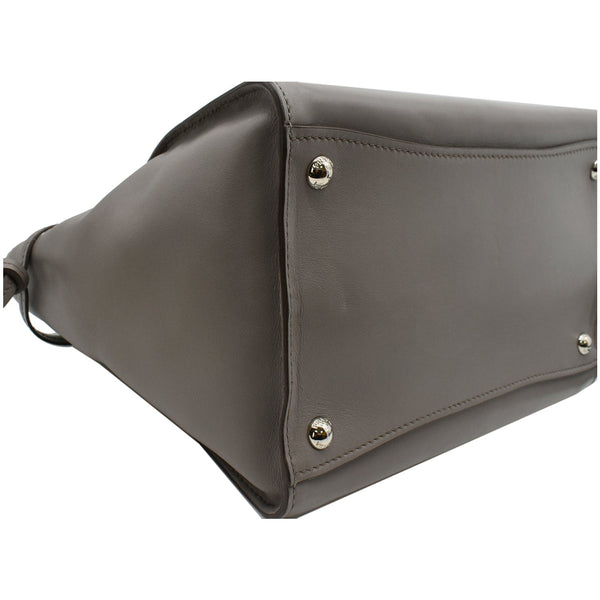 PRADA City Sport B2925R Leather 2Way Shoulder Bag Grey