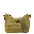 PRADA Re-Edition 2005 Raffia Shoulder Bag Beige