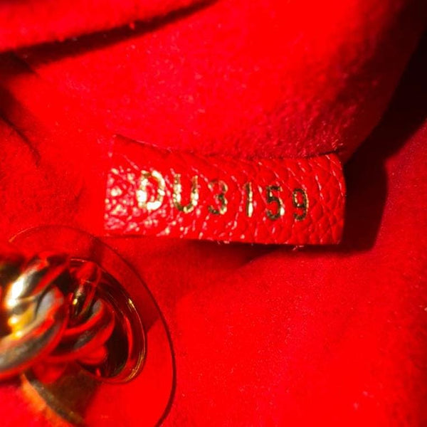 LOUIS VUITTON Surene BB Monogram Canvas Shoulder Bag Red