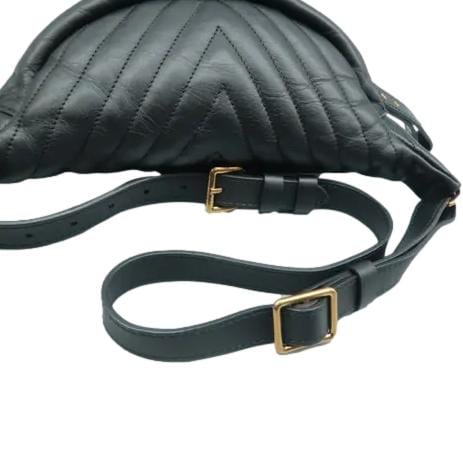 LOUIS VUITTON New Wave Quilted Leather Bumbag Black