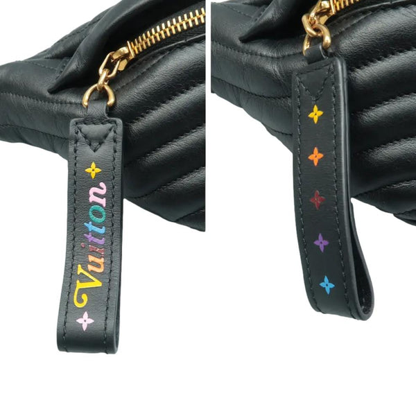 LOUIS VUITTON New Wave Bumbag Black strap look