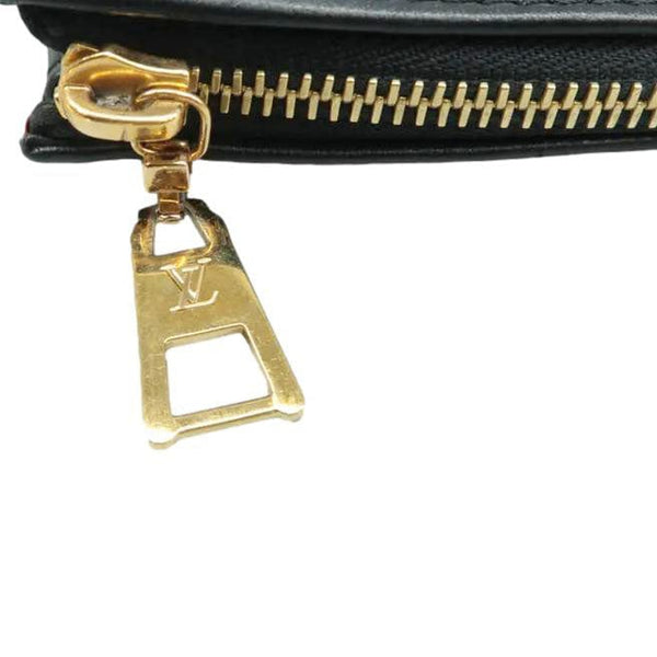 LOUIS VUITTON Coussin BB Monogram Embossed Leather Shoulder Bag Black